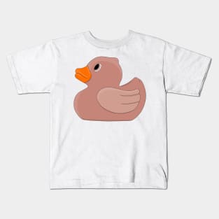 Light Brown Rubber Duck Kids T-Shirt